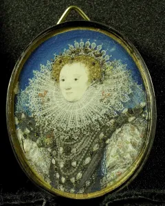 Elizabeth I, 1533-1603, Queen of England, Nicholas Hilliard, 1557 - 1619, Portrait Elizabeth I, 1533-1603, Queen of England, Nicholas Hilliard, 1557 - 1619, Portrait