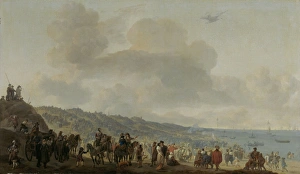 Embarkation of Charles II, King of England, at Scheveningen, 2 June 1660, Johannes Embarkation of Charles II, King of England, at Scheveningen, 2 June 1660, Johannes