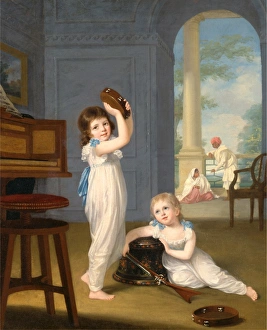 Emily and George Mason, Arthur William Devis, 1762-1822, British Emily and George Mason, Arthur William Devis, 1762-1822, British