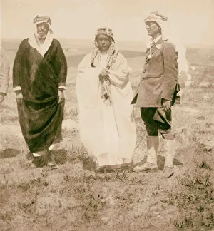 Emir Abdullah center Mr John Whiting Emir staff Emir Abdullah center Mr John Whiting Emir staff