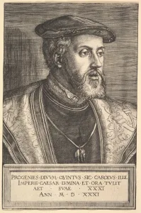 Emperor Charles V 16th century Engraving third state Emperor Charles V 16th century Engraving third state