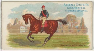 Emperor Norfolk World Racers series N32 Allen & Ginter Cigarettes Emperor Norfolk World Racers series N32 Allen & Ginter Cigarettes