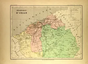 Historical City Maps Prints: Map of Oran