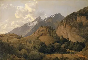 entrance Urbachtal Ritzlihorn c. 1840 oil paper entrance Urbachtal Ritzlihorn c. 1840 oil paper