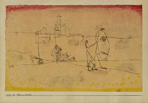 Episode Kairouan 1920 Watercolor transferred printing ink Episode Kairouan 1920 Watercolor transferred printing ink