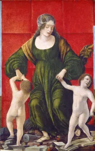 Ercole de Roberti (Italian, c. 1455-1456 - 1496), The Wife of Hasdrubal and Her Children Ercole de Roberti (Italian, c. 1455-1456 - 1496), The Wife of Hasdrubal and Her Children