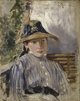 Ernst Josephson Girl Blue blue painting oil panel Ernst Josephson Girl Blue blue painting oil panel