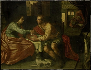 Esau selling his birthright, copy after Paulus Moreelse, after 1609 Esau selling his birthright, copy after Paulus Moreelse, after 1609