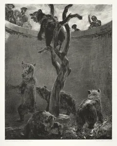 Essay Stone Brush Scraper Bear Pit 1851 Adolph von Menzel Essay Stone Brush Scraper Bear Pit 1851 Adolph von Menzel