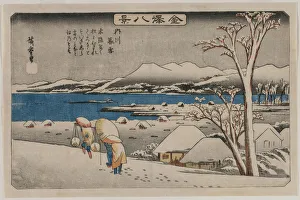 Evening Snow Uchikawa series Eight Views Kanazawa Evening Snow Uchikawa series Eight Views Kanazawa