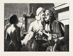 Exhibition of the British Institution: Scandal, Painted by Abraham Solomon, 1823-1862 Exhibition of the British Institution: Scandal, Painted by Abraham Solomon, 1823-1862