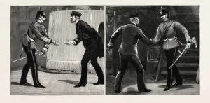 Experiences of a Marine Subaltern on Joining his Ship, Engraving 1890 Experiences of a Marine Subaltern on Joining his Ship, Engraving 1890