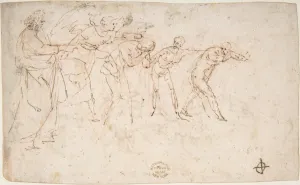 Expulsion Adam Eve Paradise recto Studies Composition Expulsion Adam Eve Paradise recto Studies Composition