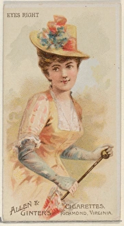Eyes Right Parasol Drills series N18 Allen & Ginter Cigarettes Brands Eyes Right Parasol Drills series N18 Allen & Ginter Cigarettes Brands