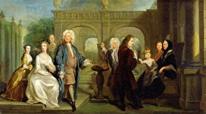 A Family Conversation Piece, Joseph Highmore, 1692-1780, British A Family Conversation Piece, Joseph Highmore, 1692-1780, British