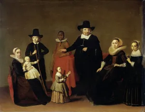 Family group with a black man, Willem Cornelisz. Duyster, Anonymous, c. 1631 - c. 1633 Family group with a black man, Willem Cornelisz. Duyster, Anonymous, c. 1631 - c. 1633
