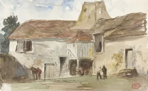 Farm Guibray Paul Huet 1813 1869 paper watercolor Farm Guibray Paul Huet 1813 1869 paper watercolor