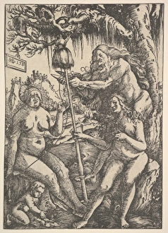 Three Fates Lachesis Atropos Klotho 1513 Woodcut Three Fates Lachesis Atropos Klotho 1513 Woodcut