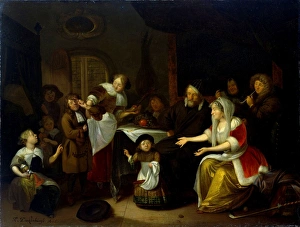Feast of Saint Nicholas, Richard Brakenburg, 1685 Feast of Saint Nicholas, Richard Brakenburg, 1685