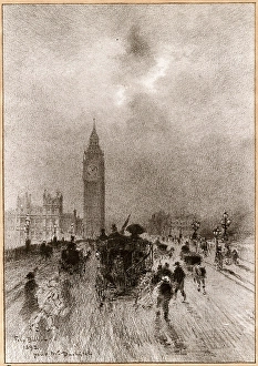 Felix-Hilaire Buhot, The Victoria Clock Tower London, French, 1847 - 1898, 1892 Felix-Hilaire Buhot, The Victoria Clock Tower London, French, 1847 - 1898, 1892