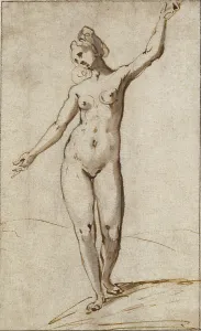 Female Nude Karel van Mander Dutch 1548 1606 Female Nude Karel van Mander Dutch 1548 1606