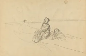Two Figures Road 1919 Jean Louis Forain French Two Figures Road 1919 Jean Louis Forain French