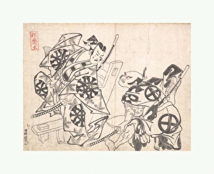 First Nakamura Denkuro Otani Hiroemon Scene Soga Play First Nakamura Denkuro Otani Hiroemon Scene Soga Play