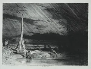 Fisherman Rainy Weather 1847 Charles-Emile Jacque Fisherman Rainy Weather 1847 Charles-Emile Jacque