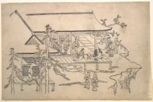 Flower-Viewing Scene Edo period 1615-1868 ca Flower-Viewing Scene Edo period 1615-1868 ca