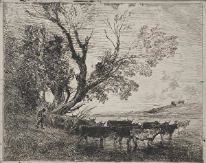Ford original impression 1862 printed 1921 Charles Francois Daubigny Ford original impression 1862 printed 1921 Charles Francois Daubigny