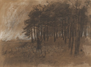 Forest edge forest wood Anton Mauve 1848 1888 Forest edge forest wood Anton Mauve 1848 1888