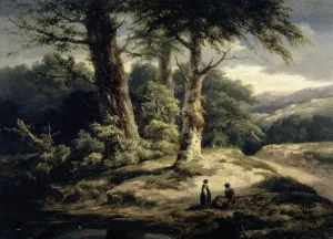 Forest landscape 1840-1845 oil oak wood 39 x 53.7 cm Forest landscape 1840-1845 oil oak wood 39 x 53.7 cm