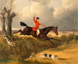 Foxhunting: Clearing a Ditch Signed and dated, lower right: J. F. Herring. | 1839 Foxhunting: Clearing a Ditch Signed and dated, lower right: J. F. Herring. | 1839