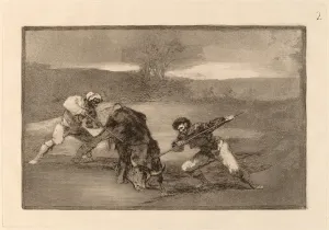 Francisco de Goya, Otro modo de cazar a pie (Another Way of Hunting on Foot), Spanish Francisco de Goya, Otro modo de cazar a pie (Another Way of Hunting on Foot), Spanish