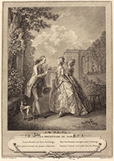 Francois-Robert Ingouf after Sigmund Freudenberger (French, 1747 - 1812), La promenade Francois-Robert Ingouf after Sigmund Freudenberger (French, 1747 - 1812), La promenade