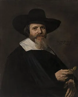 Frans Hals Portrait Man Holding Watch 1643 Oil Frans Hals Portrait Man Holding Watch 1643 Oil