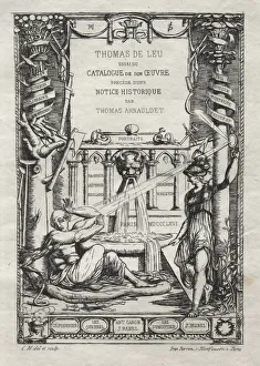 Frontispiece Catalogue Engravings Thomas de Leu Frontispiece Catalogue Engravings Thomas de Leu