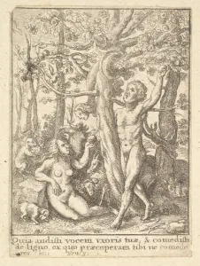 Hans Holbein the Younger Gallery: Garden Eden Dance Death 1651 Etching second state