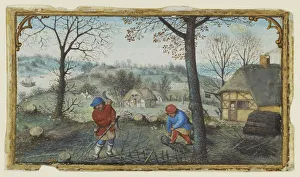 Gathering Twigs Simon Bening Flemish 1483 1561 Gathering Twigs Simon Bening Flemish 1483 1561