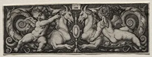 Two Genii 1544 Hans Sebald Beham German 1500-1550 Two Genii 1544 Hans Sebald Beham German 1500-1550