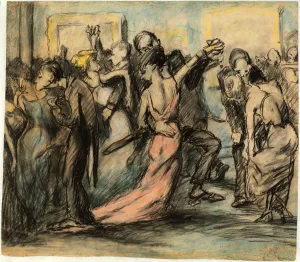 George Bellows, Society Ball, American, 1882 - 1925, c George Bellows, Society Ball, American, 1882 - 1925, c