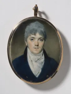 George Chinnery Unknown gentleman painting Watercolor George Chinnery Unknown gentleman painting Watercolor