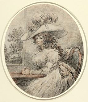 George Morland (British, 1763 - 1804), Anne Ward Morland, c. 1786, graphite with black George Morland (British, 1763 - 1804), Anne Ward Morland, c. 1786, graphite with black
