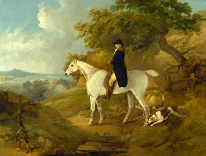 George Morland on his Hunter George Morland on a grey hunter, with a couple of foxhounds George Morland on his Hunter George Morland on a grey hunter, with a couple of foxhounds
