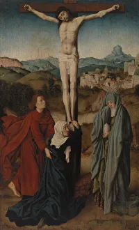 Gerard David Crucifixion Virgin Saint John Magdalene Gerard David Crucifixion Virgin Saint John Magdalene