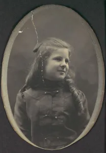 Girl Ringlets Half Length 1890s Gelatin silver print Girl Ringlets Half Length 1890s Gelatin silver print