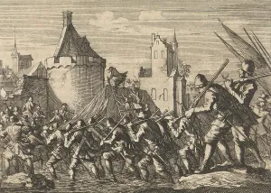 Goch conquered from the Spaniards by Charles Lambert, governor of Nijmegen, 1625, Germany Goch conquered from the Spaniards by Charles Lambert, governor of Nijmegen, 1625, Germany