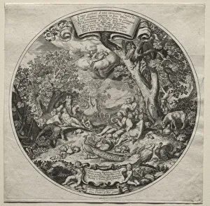 Golden Age Theodor de Bry Flemish 1528-1598 Engraving Golden Age Theodor de Bry Flemish 1528-1598 Engraving