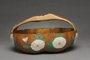 Gourd Basket Chrysanthemum Design 1700s Attributed Gourd Basket Chrysanthemum Design 1700s Attributed
