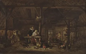 Govert Dircksz Camphuysen Interior Stable painting Govert Dircksz Camphuysen Interior Stable painting